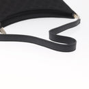 Salvatore Ferragamo Shoulder Bag Canvas Black Silver Auth BA9340-7