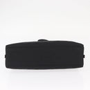 Salvatore Ferragamo Shoulder Bag Canvas Black Silver Auth BA9340-9