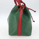 LOUIS VUITTON Epi Petit Noe Umhängetasche Bicolor Grün Rot M44147 LV Auth BA9341-3