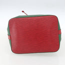 LOUIS VUITTON Epi Petit Noe Umhängetasche Bicolor Grün Rot M44147 LV Auth BA9341-5