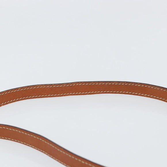 CELINE Macadam Canvas Hand Bag PVC Leather 2way Brown Gold Auth BA9343