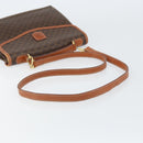CELINE Macadam Canvas Hand Bag PVC Leather 2way Brown Gold Auth BA9343-9