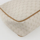 GUCCI Micro GG Canvas Web Sherry Line Clutch Bag White 014 904 0018 Auth BA9347-16