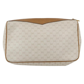 GUCCI Micro GG Canvas Web Sherry Line Clutch Bag White 014 904 0018 Auth BA9347 - 0