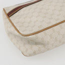 GUCCI Micro GG Canvas Web Sherry Line Clutch Bag White 014 904 0018 Auth BA9347-14