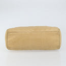 CHANEL V Stitch Hand Bag Leather Beige Gold CC Auth BA9348-9