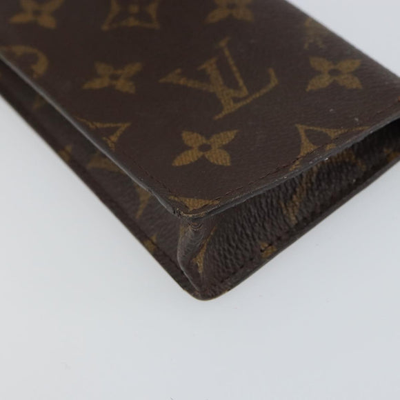 LOUIS VUITTON Monogram Etui Lunette Simple Glasses Case M62962 LV Auth BA9349