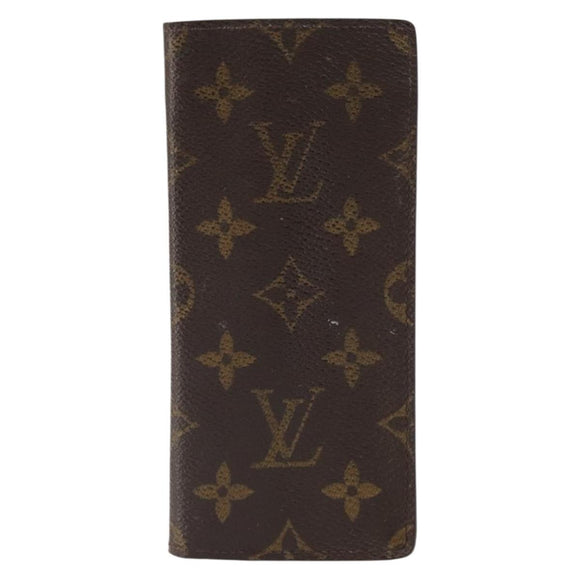 LOUIS VUITTON Monogram Etui Lunette Simple Glasses Case M62962 LV Auth BA9349