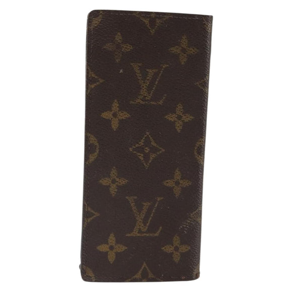 LOUIS VUITTON Monogram Etui Lunette Simple Glasses Case M62962 LV Auth BA9349