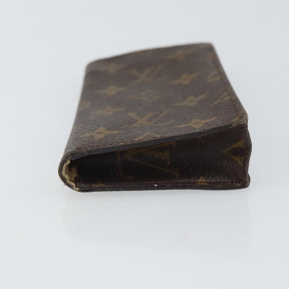 LOUIS VUITTON Monogram Etui Lunette Simple Glasses Case M62962 LV Auth BA9349