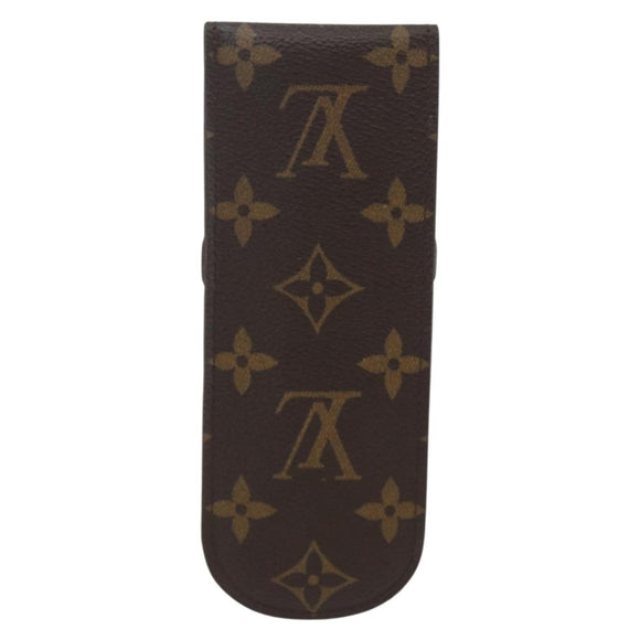 LOUIS VUITTON Monogram Etui Stilo Pen Case M62990 LV Auth BA9350