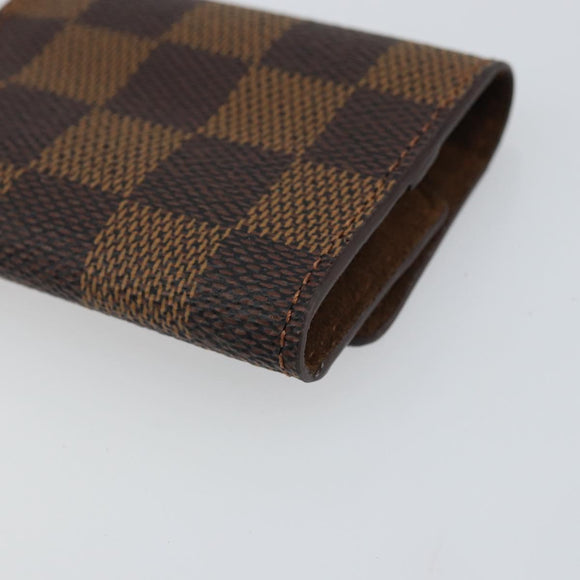 LOUIS VUITTON Damier Ebene Bouton de Manchette Case Cuff Case LV Auth BA9353