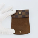 LOUIS VUITTON Damier Ebene Bouton de Manchette Case Cuff Case LV Auth BA9353-12