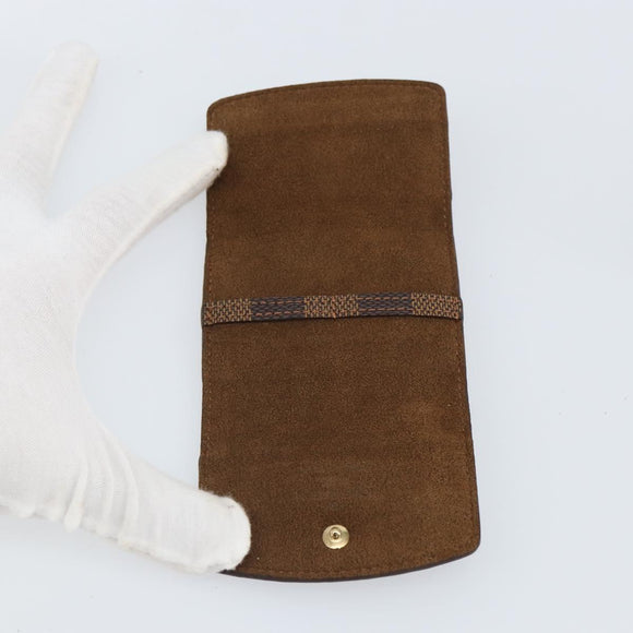 LOUIS VUITTON Damier Ebene Bouton de Manchette Case Cuff Case LV Auth BA9353