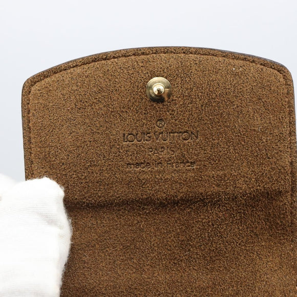 LOUIS VUITTON Damier Ebene Bouton de Manchette Case Cuff Case LV Auth BA9353