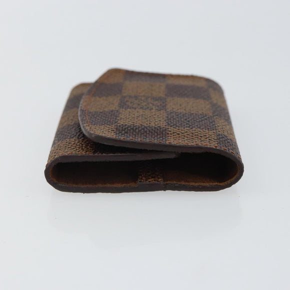 LOUIS VUITTON Damier Ebene Bouton de Manchette Case Cuff Case LV Auth BA9353