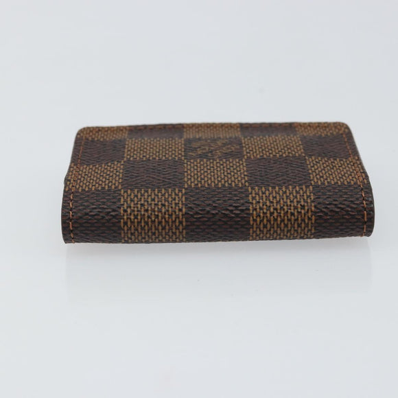 LOUIS VUITTON Damier Ebene Bouton de Manchette Case Cuff Case LV Auth BA9353