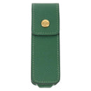 HERMES Accessory Case Pouch Leather Green Auth BA9354-13