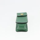HERMES Accessory Case Pouch Leather Green Auth BA9354-6