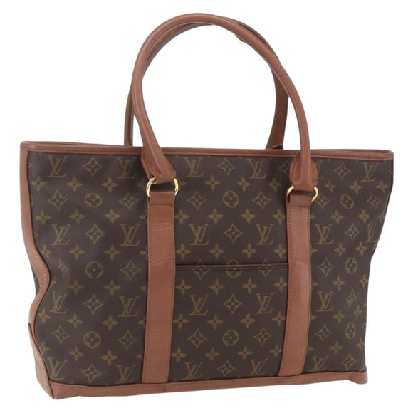 LOUIS VUITTON Monogram Sac Weekend PM Hand Bag M42425 LV Auth BA9356