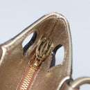 CARTIER Marcello Hand Bag Leather Gold Tone Auth BA9358-14