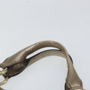 CARTIER Marcello Hand Bag Leather Gold Tone Auth BA9358-8