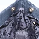CHANEL Matelasse Hand Bag Suede Black CC Auth BA936-19
