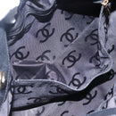 CHANEL Matelasse Hand Bag Suede Black CC Auth BA936-20