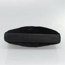 CHANEL Matelasse Hand Bag Suede Black CC Auth BA936-5