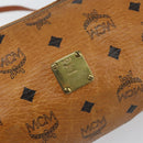 MCM Logogram Vicetos Shoulder Bag PVC Brown Gold Auth BA9360-12
