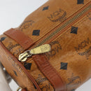 MCM Logogram Vicetos Shoulder Bag PVC Brown Gold Auth BA9360-10