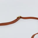 MCM Logogram Vicetos Shoulder Bag PVC Brown Gold Auth BA9360-8