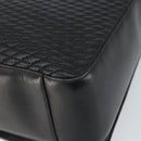 BALLY Tote Bag Leather Black Gold Auth BA9361-12