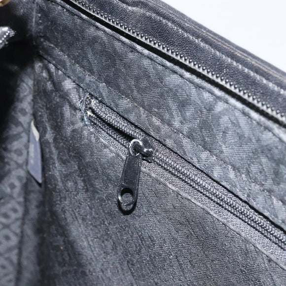 BALLY Tote Bag Leather Black Gold Auth BA9361