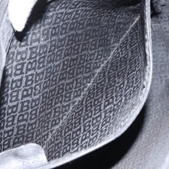 BALLY Tote Bag Leather Black Gold Auth BA9361