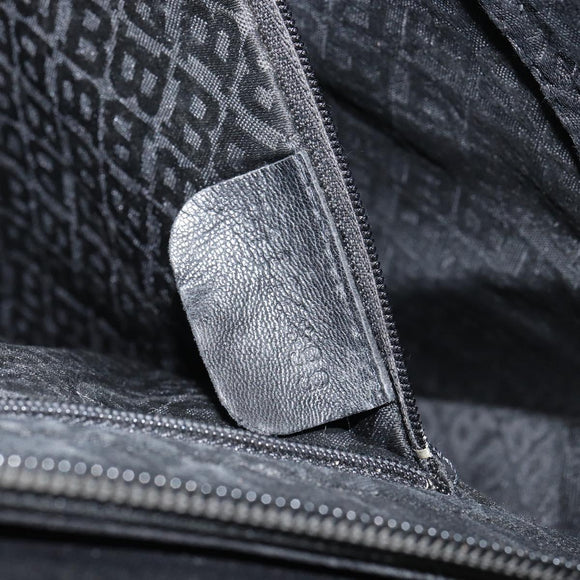 BALLY Tote Bag Leather Black Gold Auth BA9361