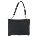 BALLY Tote Bag Leather Black Gold Auth BA9361-3