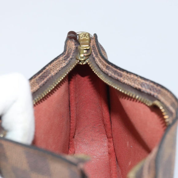 LOUIS VUITTON Damier Ebene Navona Accessory Pouch N51983 LV Auth BA9362