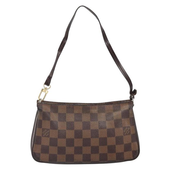 LOUIS VUITTON Damier Ebene Navona Accessory Pouch N51983 LV Auth BA9362