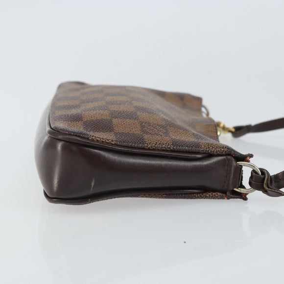 LOUIS VUITTON Damier Ebene Navona Accessory Pouch N51983 LV Auth BA9362