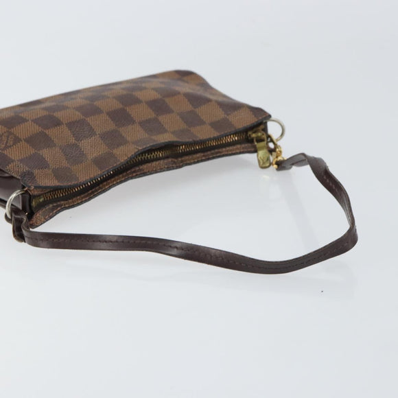 LOUIS VUITTON Damier Ebene Navona Accessory Pouch N51983 LV Auth BA9362