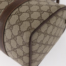 GUCCI GG Supreme Web Sherry Line Hand Bag PVC Beige Gold 40 02 006 Auth BA9363-16