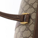 GUCCI GG Supreme Web Sherry Line Hand Bag PVC Beige Gold 40 02 006 Auth BA9363-10