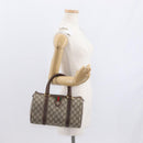 GUCCI GG Supreme Web Sherry Line Hand Bag PVC Beige Gold 40 02 006 Auth BA9363-24