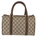 GUCCI GG Supreme Web Sherry Line Hand Bag PVC Beige Gold 40 02 006 Auth BA9363-2