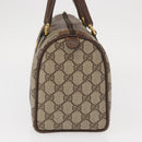 GUCCI GG Supreme Web Sherry Line Hand Bag PVC Beige Gold 40 02 006 Auth BA9363-3