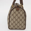 GUCCI GG Supreme Web Sherry Line Hand Bag PVC Beige Gold 40 02 006 Auth BA9363-4