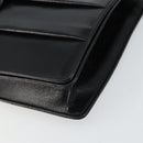 VALENTINO Shoulder Bag Leather Black Gold Auth BA9364-9