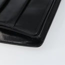 VALENTINO Shoulder Bag Leather Black Gold Auth BA9364-14