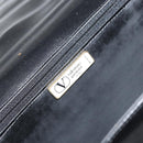 VALENTINO Shoulder Bag Leather Black Gold Auth BA9364-18